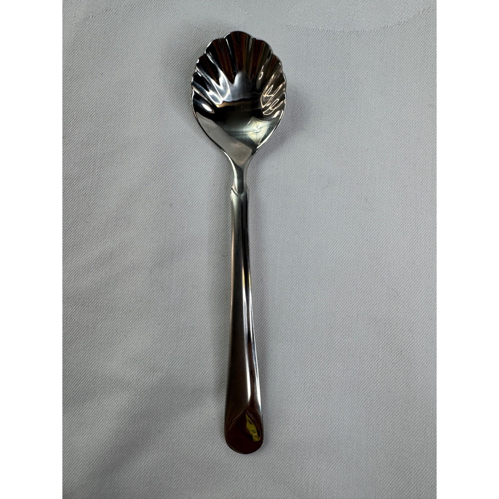 Zwilling J.A. Henckels Sugar Shell Spoon 18/10 Stainless Steel Scalloped 6 Inch